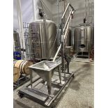 UniTrak Stainless Steel Grain Handling Unit on Casters - Hopper, Auger and Control | Rig Fee $250