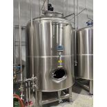 2017 CAI 1500 Gallon Stainless Steel Fermenter Tank - Dish Bottom, Glycol Jacketed, | Rig Fee $2500