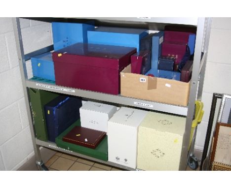 VARIOUS COLLECTORS EMPTY BOXES, to include Royal Worcester, Coalport, Asprey & Garrard etc