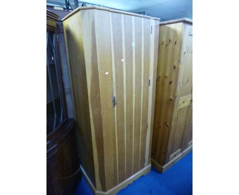 A LIGHT OAK HALL ROBE
