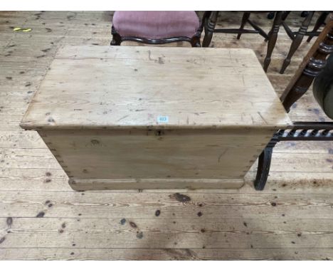 Waxed pine trunk, 47cm by 79cm by 43cm.