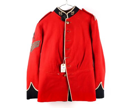 An OR's uniform of the Somerset Light Infantry, comprising: scarlet tunic with post 1902 GS buttons, regimental insignia on s