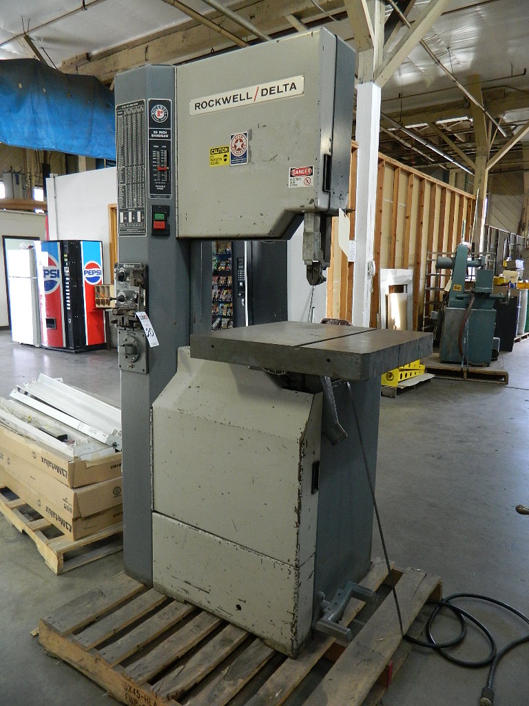 Rockwell Delta Vertical Band Saw model 28-3X5, w 24.1/4