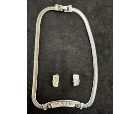 Christian Dior fashion necklace &amp; earrings 