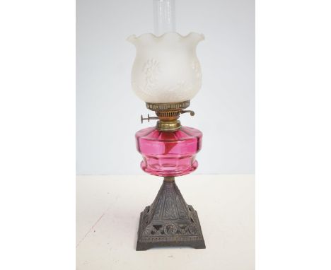 Victorian oil lamp 