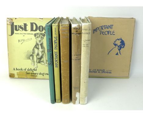 A collection of J.H. Dowd and Brenda E. Spencer books, comprising 'Serious Business', 1st edition signed by both Dowd and Spe