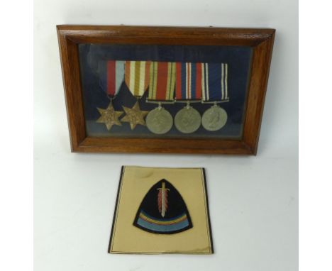 A WWII medal group belonging to Inspector William R Wardle, comprising the 1939-1945 Star, the Italy Star, the Defence Medal,