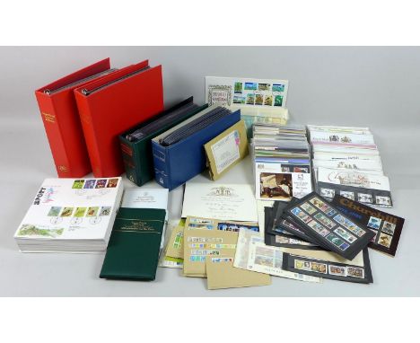 A collection of modern mint presentation packs and FDCs, including approximately eighty presentation packs and approximately 