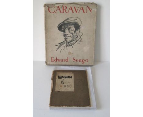 Edward Seago, Caravan, published Collin, London, 1st edition, 1937, 4to, with black and red illustrations, buff linen boards 