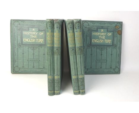 Theodore Andrea Cook, A History of the English Turf, published London 1901 by H Virtue and Company, first edition, six volume