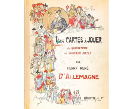 D'Allemagne Henry-René. Les cartes à jouer du XIV  au XX siecle Tome I [-II]. Paris: Librairie Hachette, 1906.Un'opera in 2 v