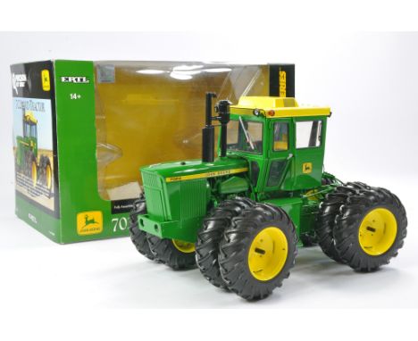 Ertl 1/16 Farm Issue comprising John Deere 7020 4WD tractor. Precision Key Series No. 7. Has been displayed but appears excel