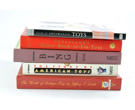 Toy Collecting Literature / reference books comprising five publications including significant Jeffrey Levitt Mint and Boxed 