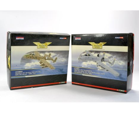 Corgi Aviation Archive Diecast Model Aircraft comprising No. AA38001 Fairchild A-10 Thunderbolt plus No. AA38005 Fairchild A-