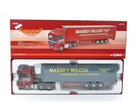 Corgi Diecast Model Truck issue comprising No. CC13819 Mercedes Actros Curtainside in livery of Massey Wilcox. No Certificate