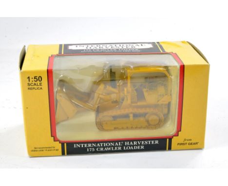 First Gear 1/50 diecast construction issue comprising International 175 Crawler Loader. Excellent with box, box with some sto