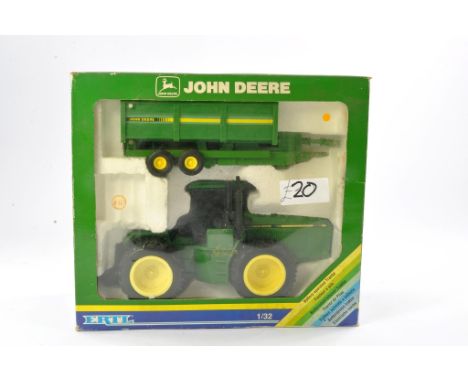 Ertl 1/32 Farm issue comprising Battery Operated John Deere 8960 Tractor and Trailer Set. Untested but looks to be excellent 