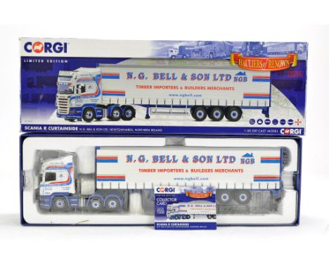 Corgi Diecast Model Truck Issue comprising No. CC13757 Scania R Curtainside in the livery of NG Bell. Looks to be very good, 