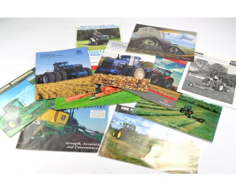Tractor and Machinery Literature comprising sales brochures and leaflets from Agco Allis, John Deere, Challenger. Approx 30. 
