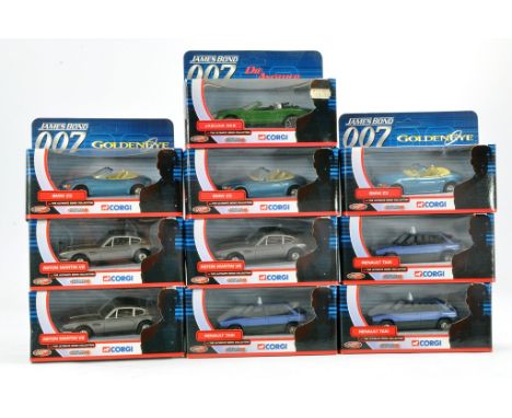 James Bond 007 Corgi Ultimate Bond Collection comprising ten boxed diecast issues from the various films. All look to be exce
