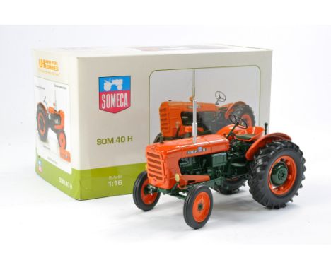 Universal Hobbies 1/16 Farm issue comprising Someca SOM.40 Tractor. Has been displayed but appears excellent with original bo