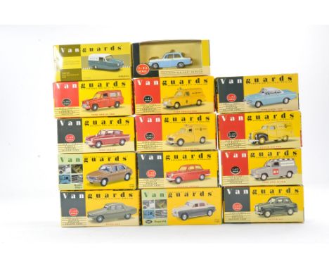 Corgi / Vanguards comprising Fourteen boxes issues, Classic Cars and Commercials including VA02205 Reliant Regal Supervan in 