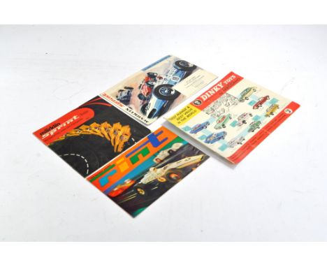 Four assorted product catalogues from Dinky and Marklin 