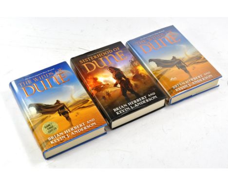 Brian Herbert, Kevin Anderson - Dune - Books comprising trio of Hardbacks, The Winds of Dune, Sisterhood of Dune and Signed F