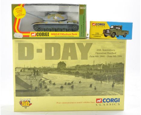 Corgi Classics D-Day Commemorative set plus No. 902 Medium Tank and further Collector Land Rover issue. Excellent in boxes. 