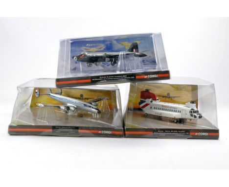 Corgi Aviation Archive Diecast Model Aircraft comprising No. AA34705 English Electric Canberra B2/6, No. AA34207 Boeing Chino