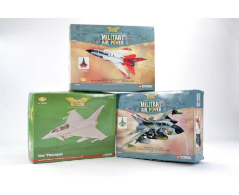 Corgi Aviation Archive Diecast Model Aircraft comprising No. AA36402 Eurofighter Typhoon Trainer, No. AA33601 Panavia Tornado