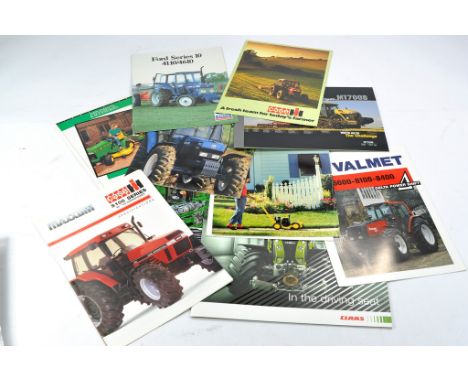 Tractor and Machinery Literature comprising sales brochures and leaflets from New Holland, Lamborghini, Ford and others. Appr