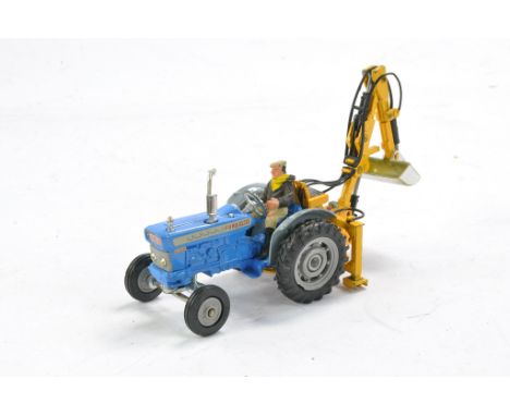 Corgi Ford 5000 Tractor with Rear Shovel. Generally very good to excellent, some minor wear, more so to backhoe stand. 