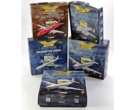 Corgi Aviation Archive Diecast Model Aircraft comprising No. 48103 Boeing C97G, 48102 Boeing KC-97L Tanker, 48503 DH Comet RA