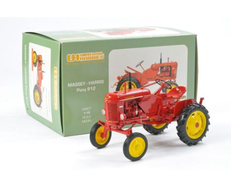 Universal Hobbies 1/16 Farm issue comprising Massey Harris Pony 812 Tractor. Has been displayed but appears excellent with or