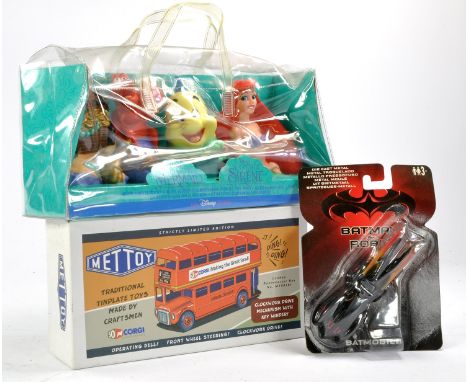 Corgi 50th Anniversary Mettoy Routemaster Bus plus two other items. Excellent. 