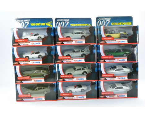James Bond 007 Corgi Ultimate Bond Collection comprising twelve boxed diecast issues from the various films, some duplicates.