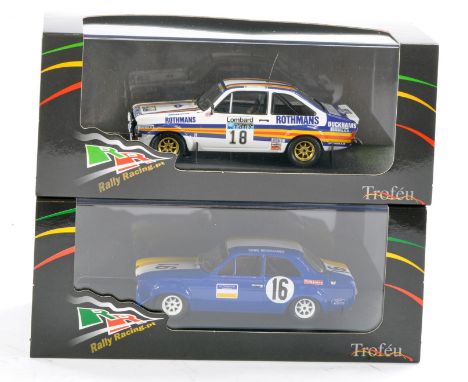 Trofeu 1/43 scale duo of Ford Escort MK1 and MK2 issues, both limited to 150 pcs only. Not removed from boxes. Hard to Find. 