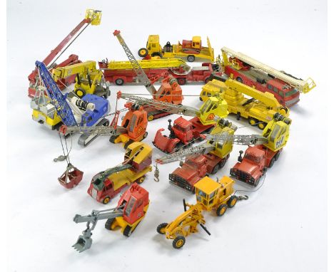 Assorted diecast to include several crane related issues including Matchbox, Siku, Corgi etc. Mostly with some sign of wear h