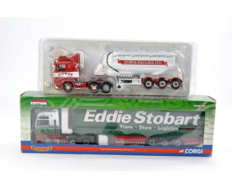 Corgi Diecast Model Truck issue comprising Scania Powder Tanker in livery of Dowse, with mirrors and very good, missing outer