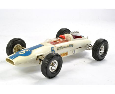 GAMA large plastic racing car with driver. Untested. Fair to Good with signs of wear. 
