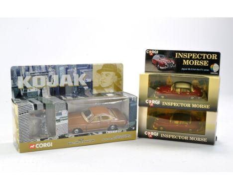 Corgi Duo of Inspector Morse issues plus No. 57403 Kojak issue, Excellent in boxes. 