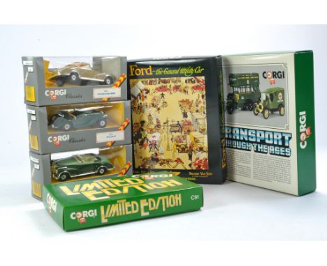 A group of promotional Corgi Commercial Sets in addition to a trio of Classic Cars including MGTF. All look to be excellent i
