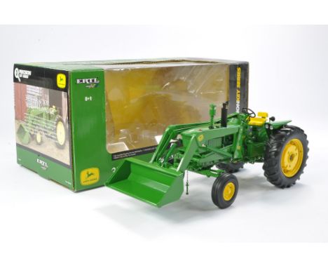 Ertl 1/16 Farm Issue comprising John Deere 3020 Tractor with 48 Loader. Precision Key Series No. 3. Has been displayed but ap