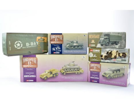 Corgi Diecast Military Vehicle issues x 6  comprising various themed issues including North Africa, D-day and others. Look to