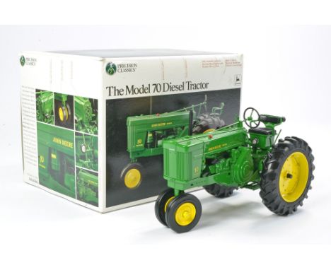 Ertl 1/16 Farm Issue comprising John Deere Model 70 Diesel Tractor. Precision Series. Has been displayed but appears excellen