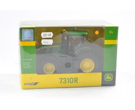 Britains Farm 1/32 issue comprising John Deere 7310R Tractor. Excellent, secure in box and not previously removed from packag