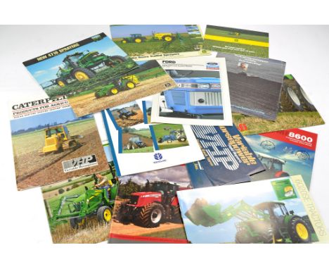 Tractor and Machinery Literature comprising sales brochures and leaflets from Case IH, New Holland, Unimog and others. 