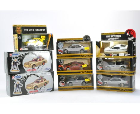 James Bond 007 comprising duo of boxed Corgi No. 04201 Aston Martin and Oddjob figure plus seven Directors Cut diecast issues