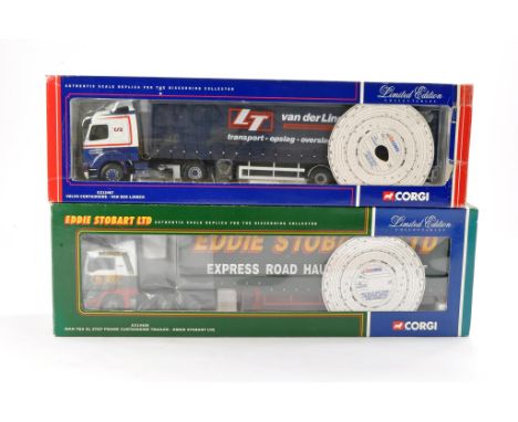 Corgi Diecast Model Truck issue comprising No. CC13405 Man TGA Curtainside in the livery of Eddie Stobart. With mirrors and c